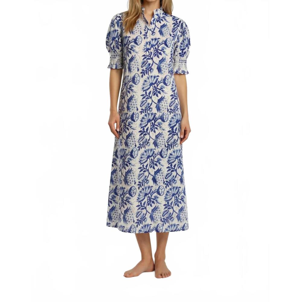 NEW KAI blufton midi dress in blue floral